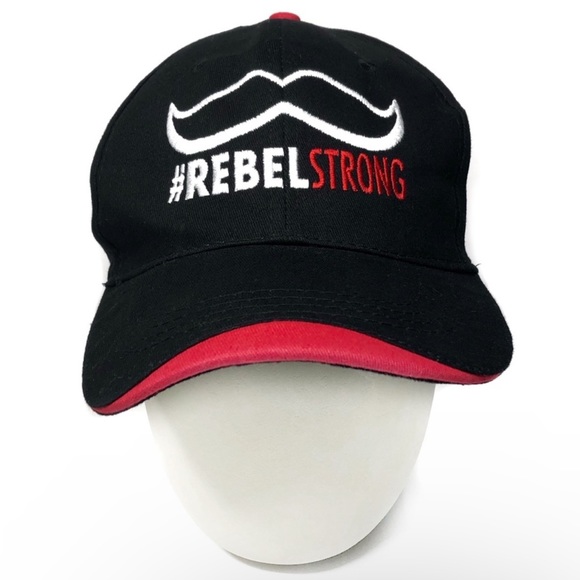 UNLV Runnin Rebels HitWear Black Red Rebelstrong Adjustable Hat Cap - Picture 2 of 6